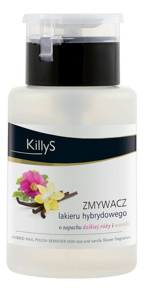 zmywacz lakieru hybrydowego pompka Dzika Róża & Wanilia