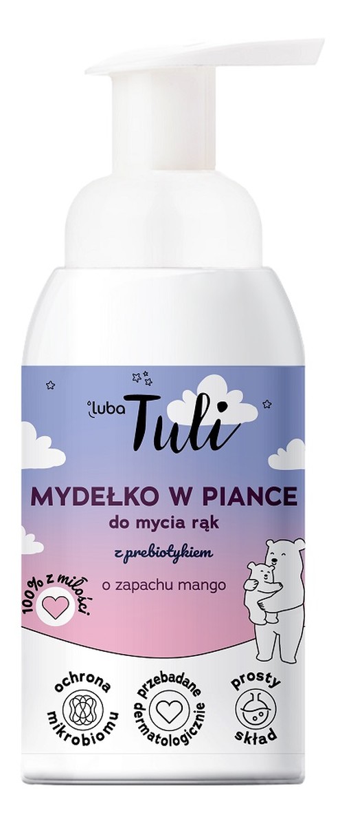 Mydełko w piance do mycia rąk z prebiotykiem Mango