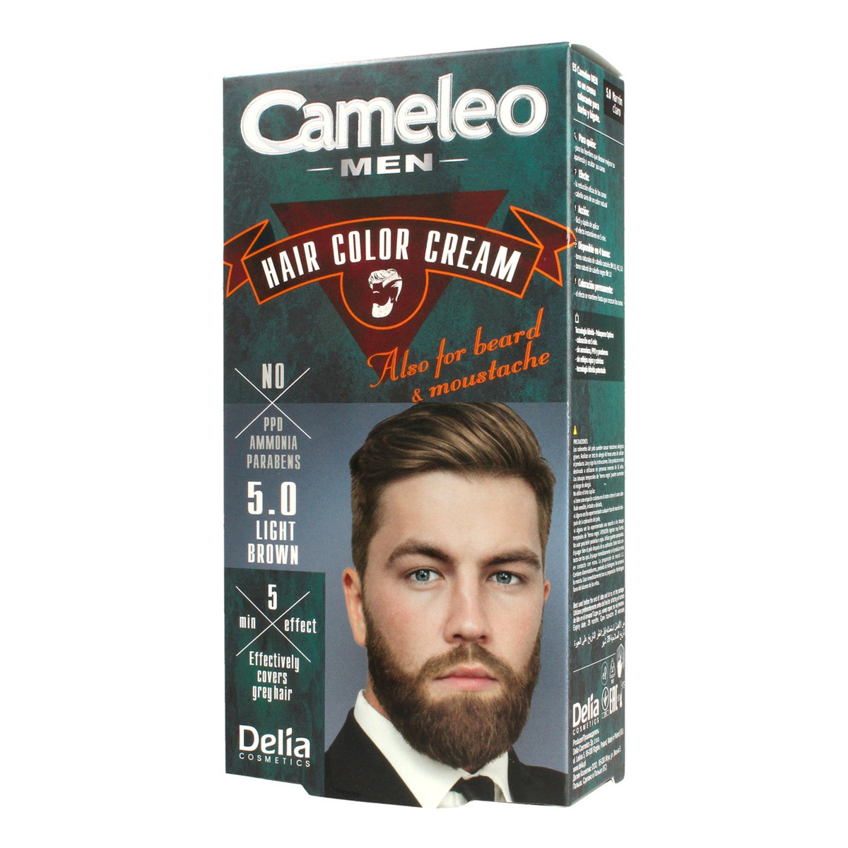 Cameleo Men Krem koloryzujący do włosów brody i wąsów 30ml