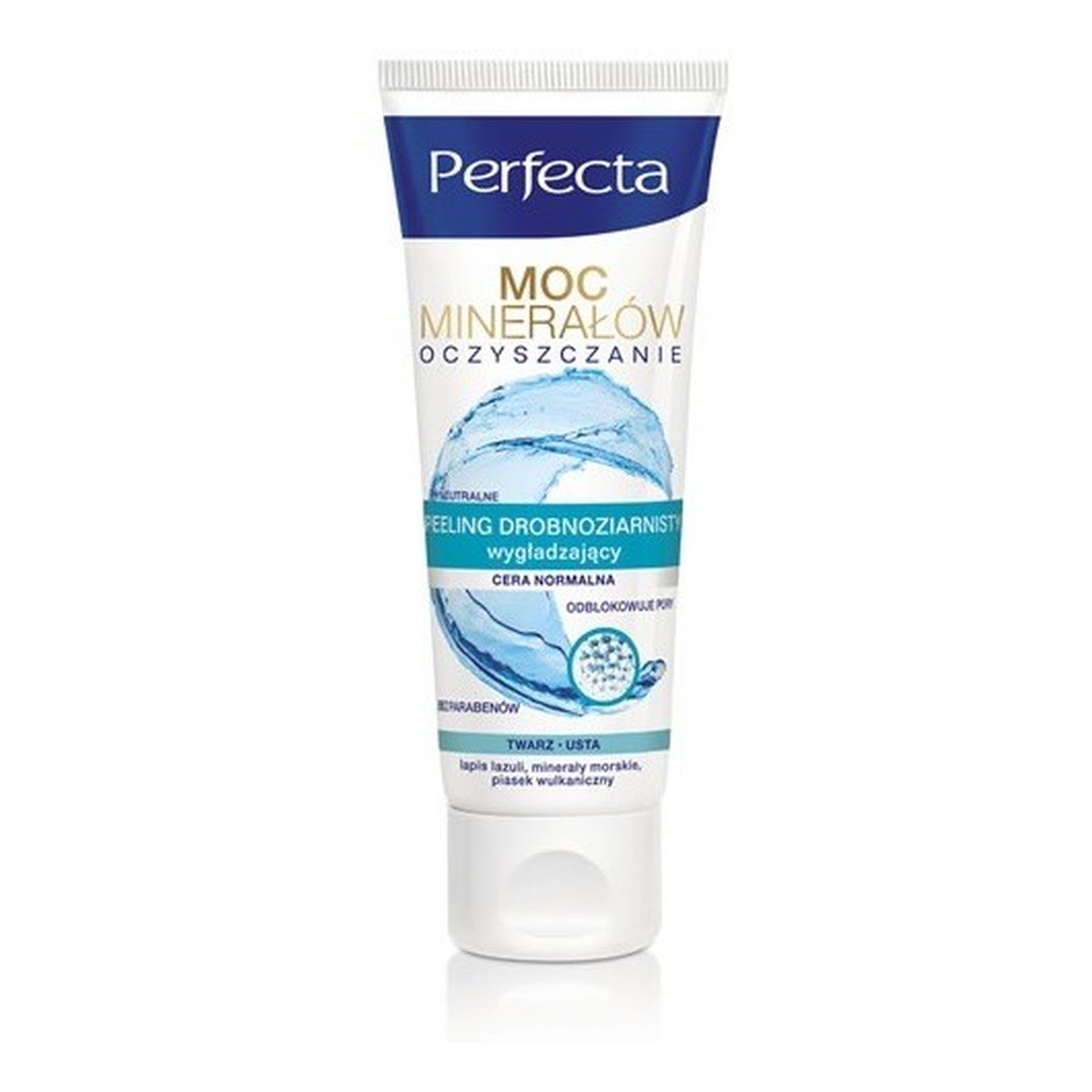 Perfecta Moc Minerałów Oczyszczanie Peeling Drobnoziarnisty Wygładzający 60ml