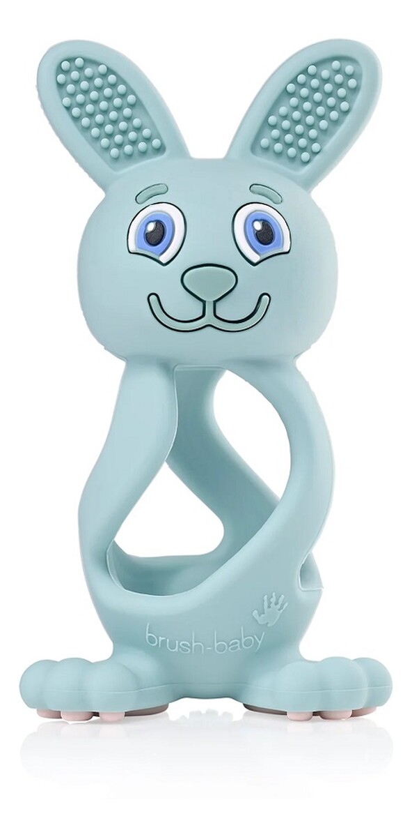 Bobbie bunny teether zabawka-gryzak dla niemowląt eucalyptus green