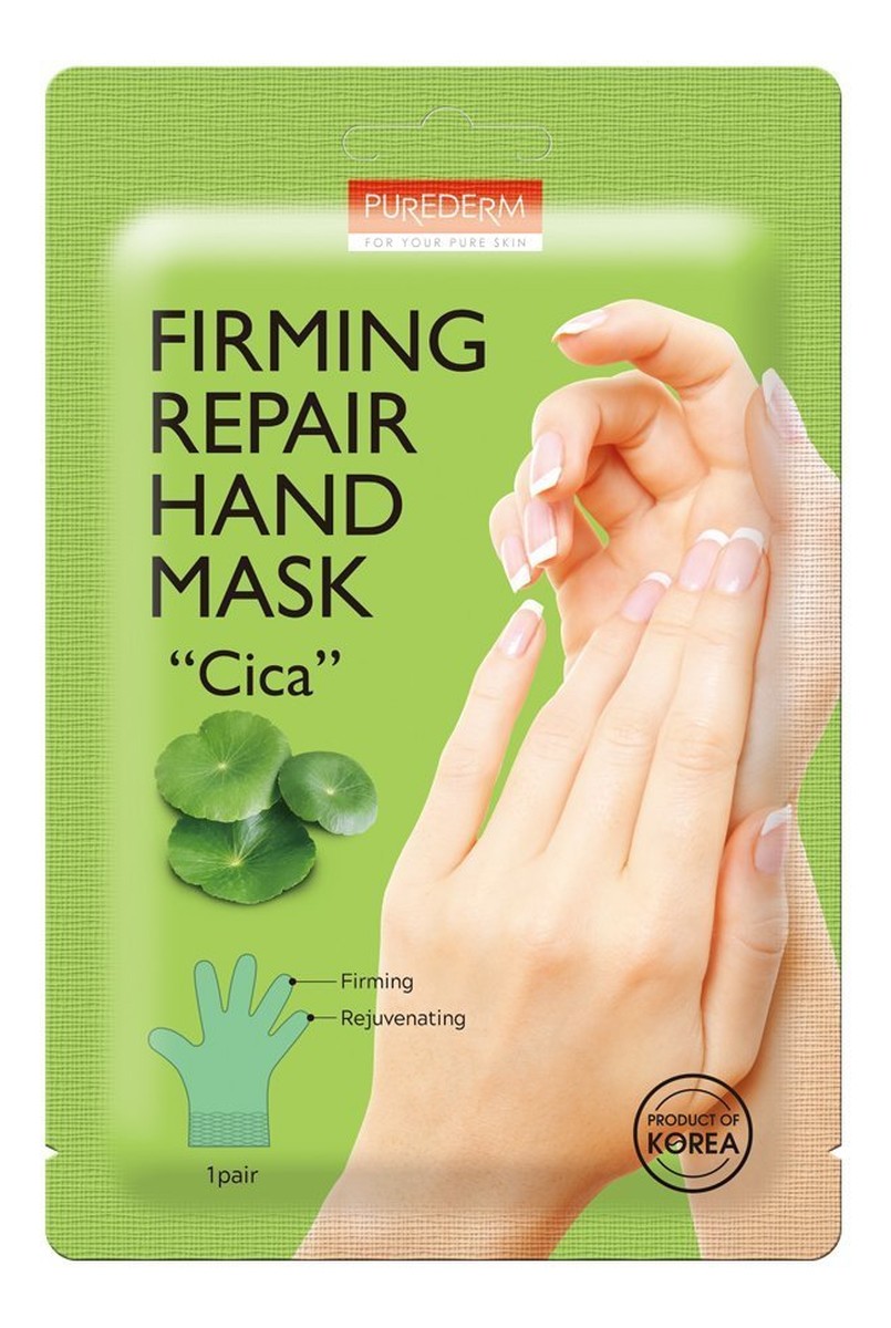 Firming repair hand mask “cica” ujędrniająco-regenerująca maseczka do dłoni z wąkrotką azjatycką 1 para