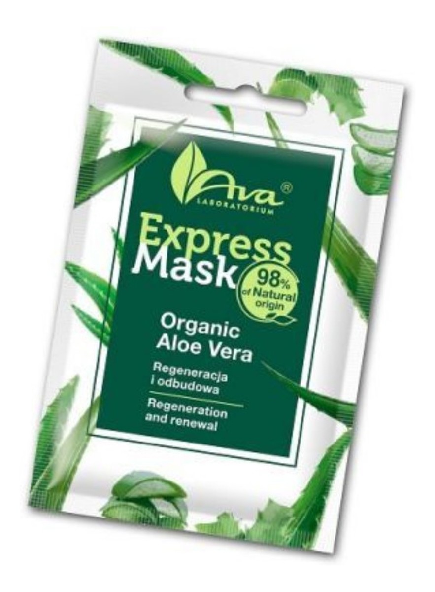 Aktywna maska na bazie organicznego soku z aloesu