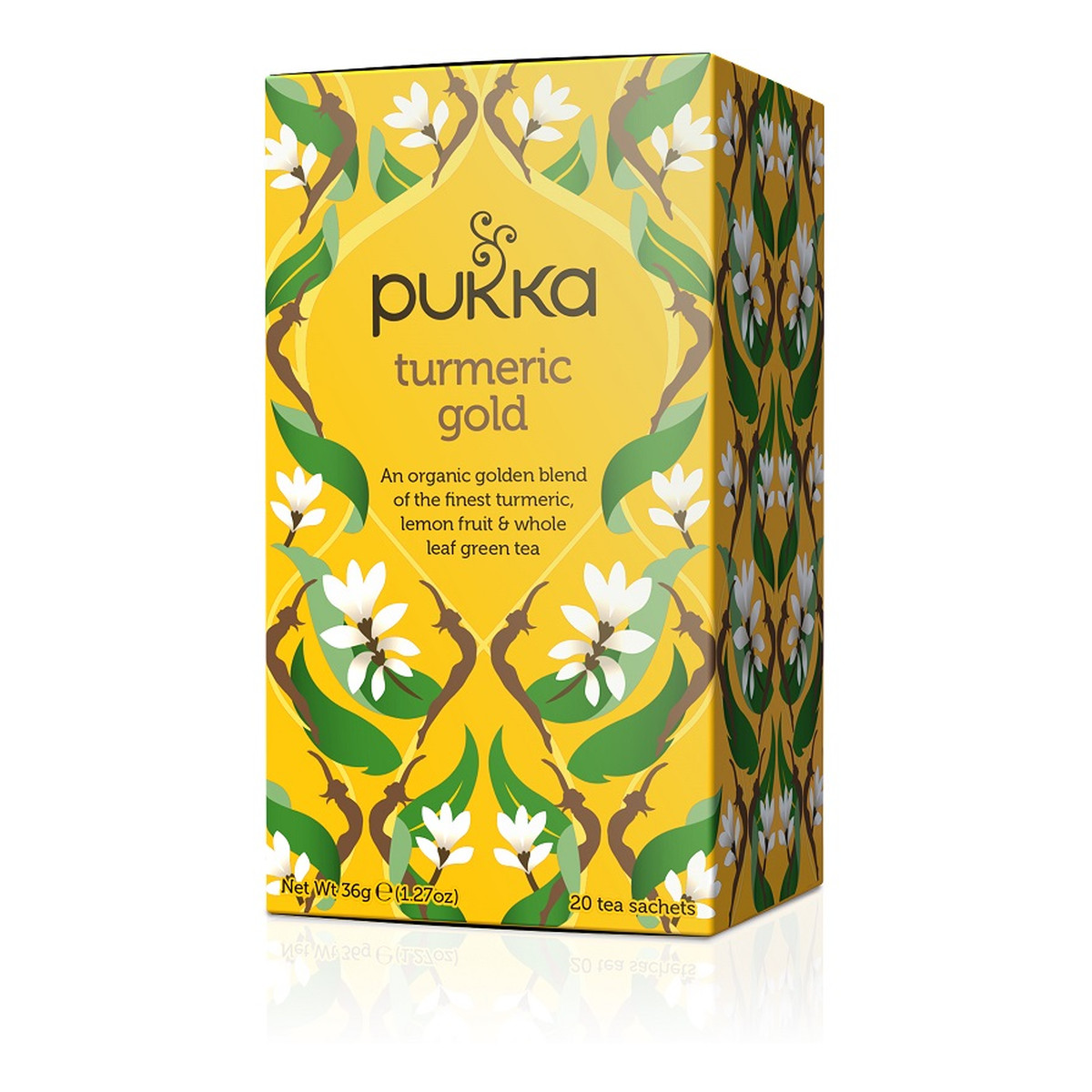 Pukka Turmeric gold organiczna herbatka z kurkumą i herbatą zieloną 20 torebek