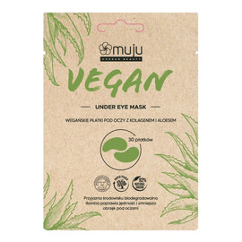 Vegan under eye mask wegańskie płatki pod oczy z kolagenem i aloesem 30szt