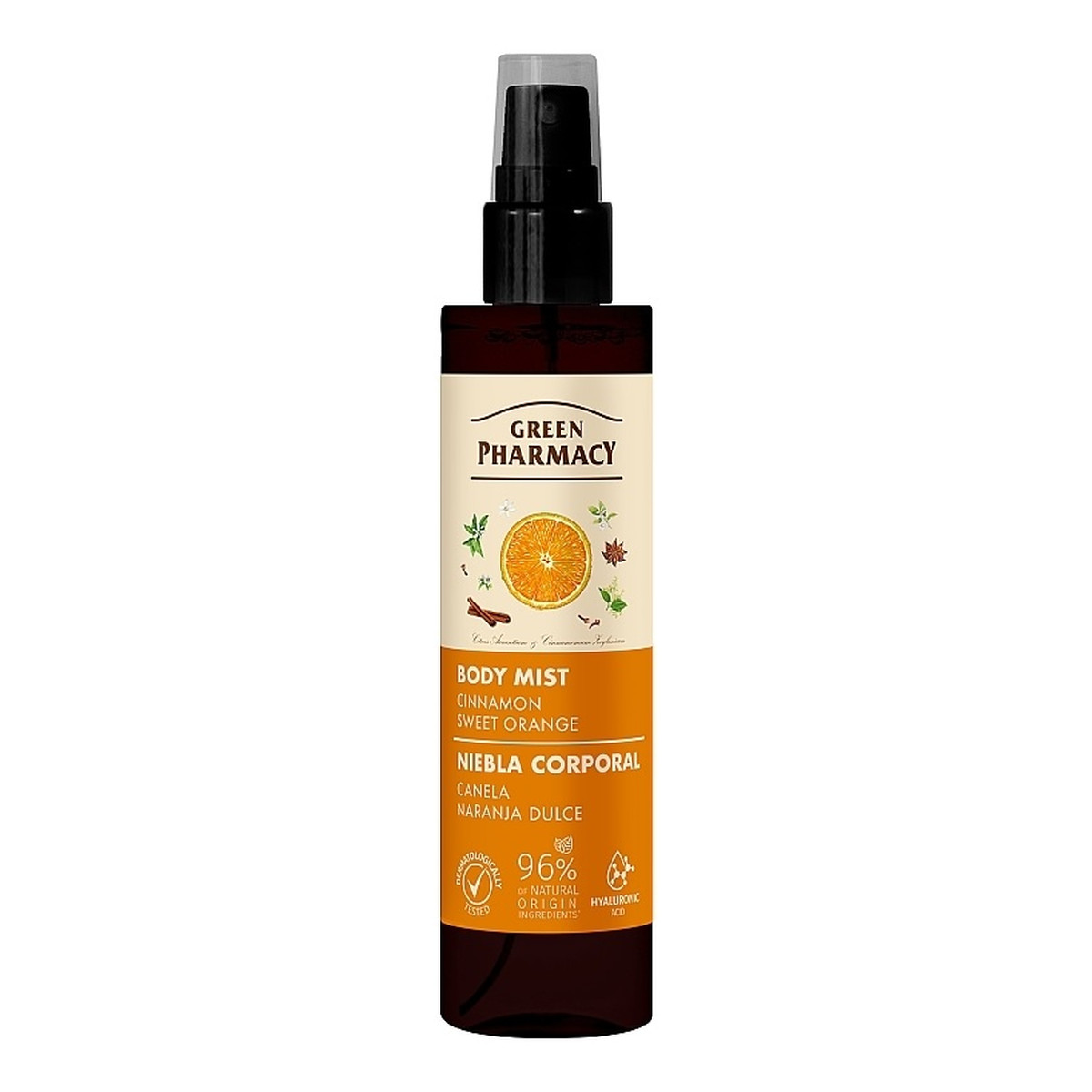 Green Pharmacy Mgiełka do ciała Cynamon i Słodka Pomarańcza 150ml