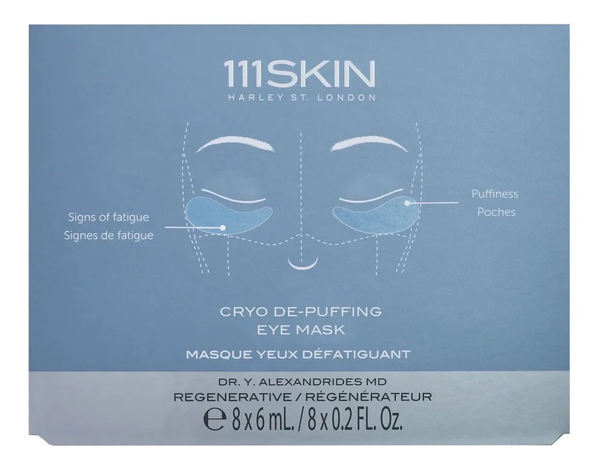 Cryo de-puffing maska pod oczy 8x6ml