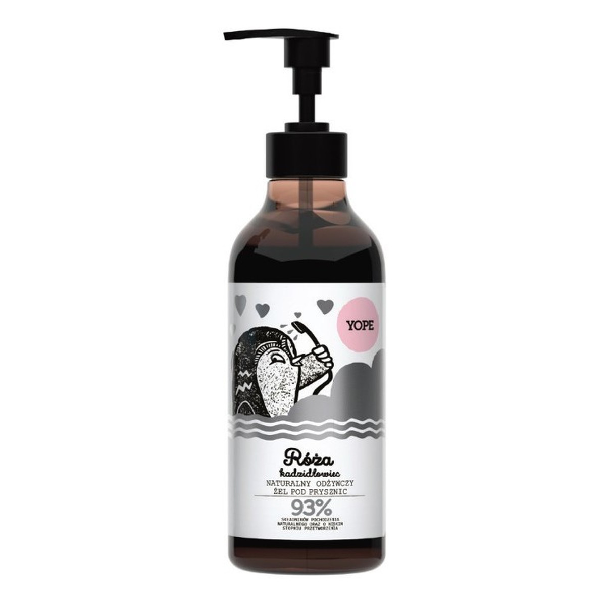 Yope Róża Kadzidłowiec Naturalny żel pod prysznic 400ml