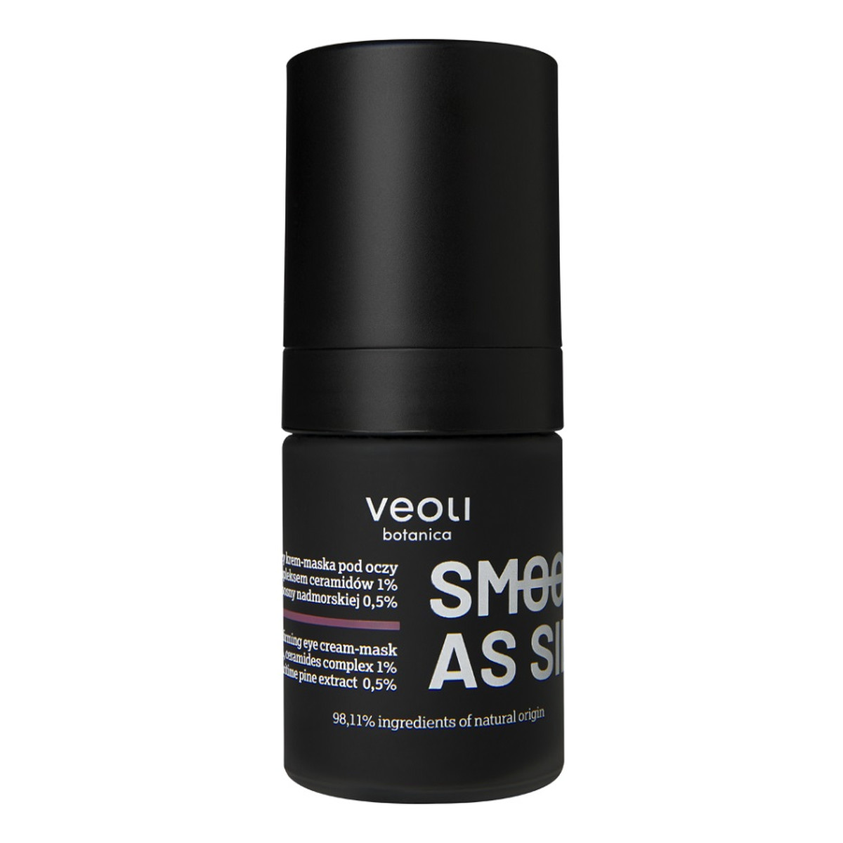 Veoli Botanica Smooth As Silk naprawczo-ujędrniający Krem-maska pod oczy z trehalozą 5% kompleksem ceramidów 1% i ekstraktem z sosny nadmorskiej 0.5% 15ml