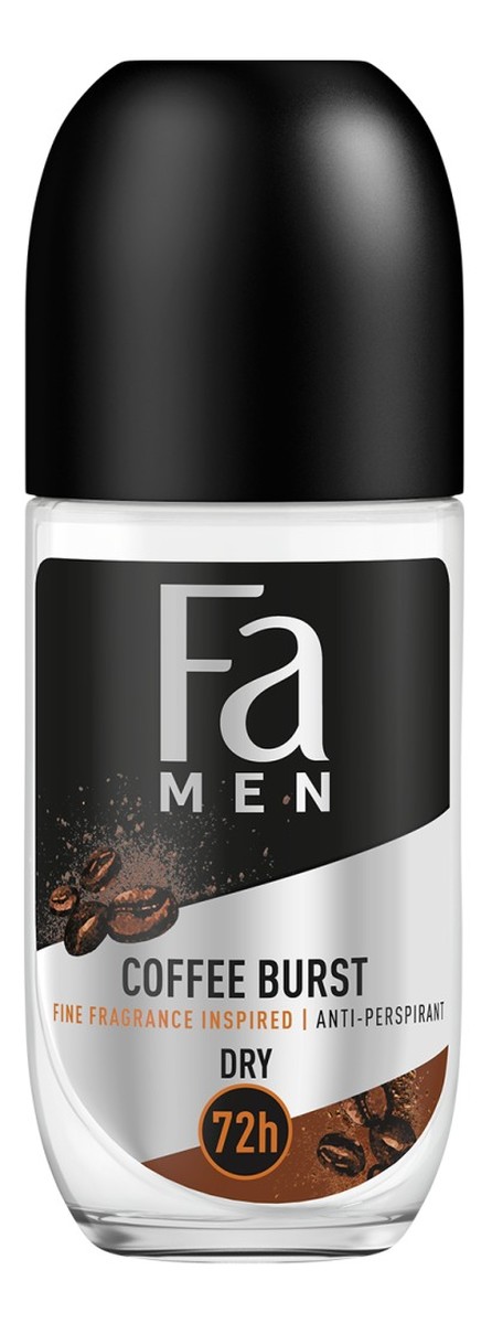 Men coffee burst 72h antyperspirant w kulce o aromatycznym zapachu kawy