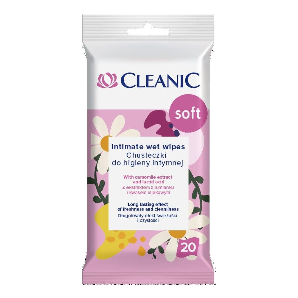 Cleanic chusteczki do higieny intymnej soft 1op.-20szt