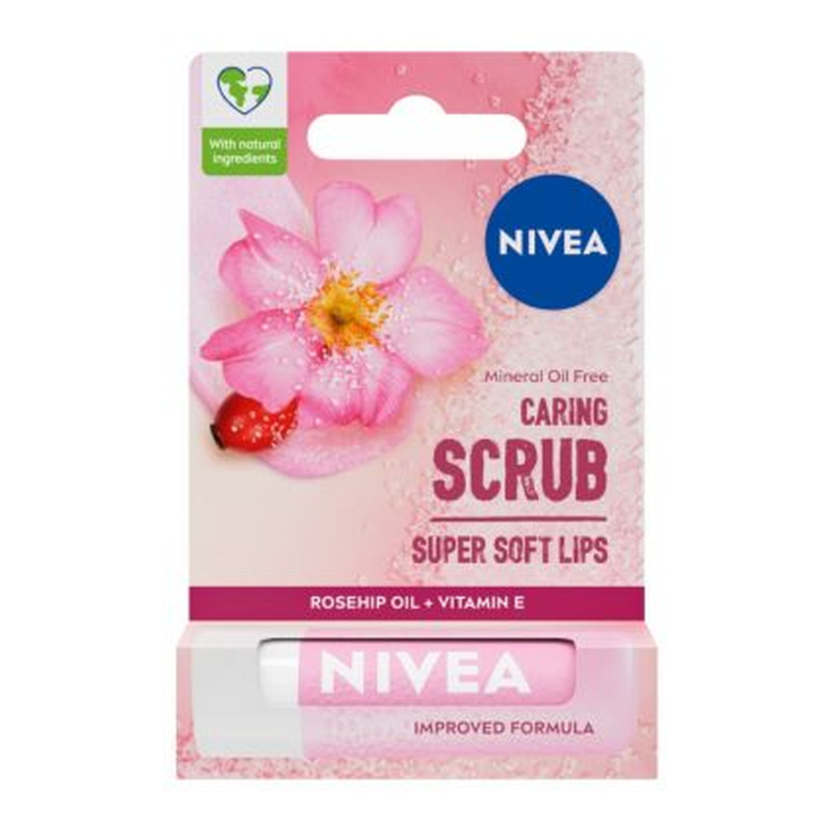 Nivea Lip Care Pielęgnujący peeling do ust Rosehip Oil 4g