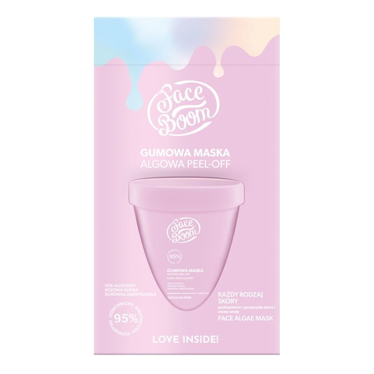 Face Boom Gumowa maska algowa peel-off do każdego rodzaju skóry 12g