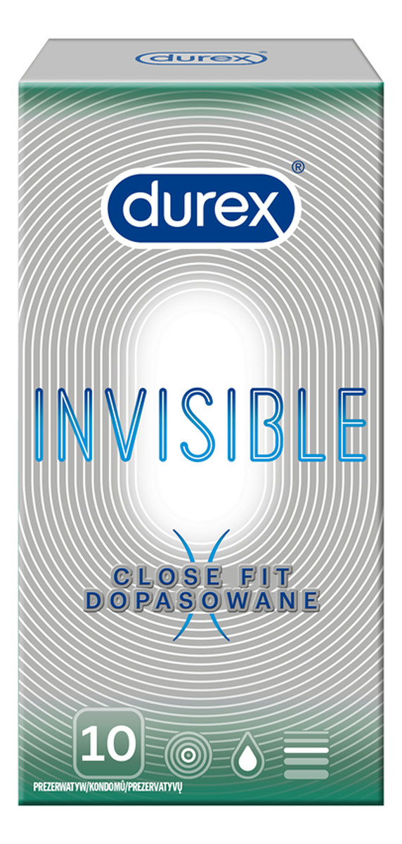 Invisible close fit prezerwatywy dopasowane 10szt