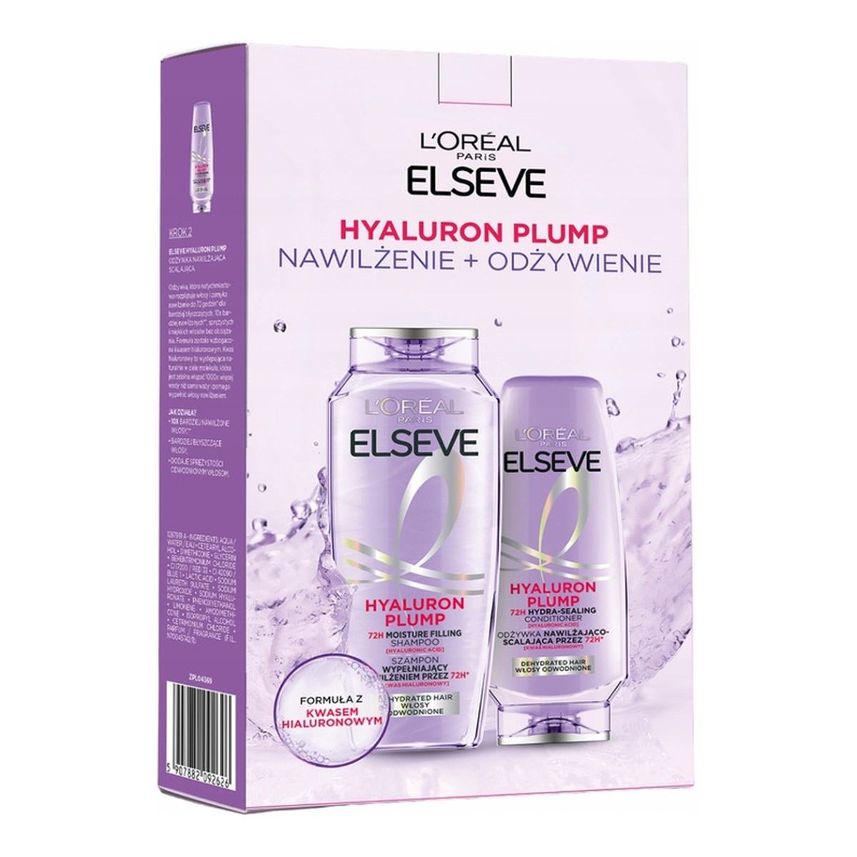 L'Oreal Paris LOR ELSEVE Zestaw hyaluron plump szamp+odżywka