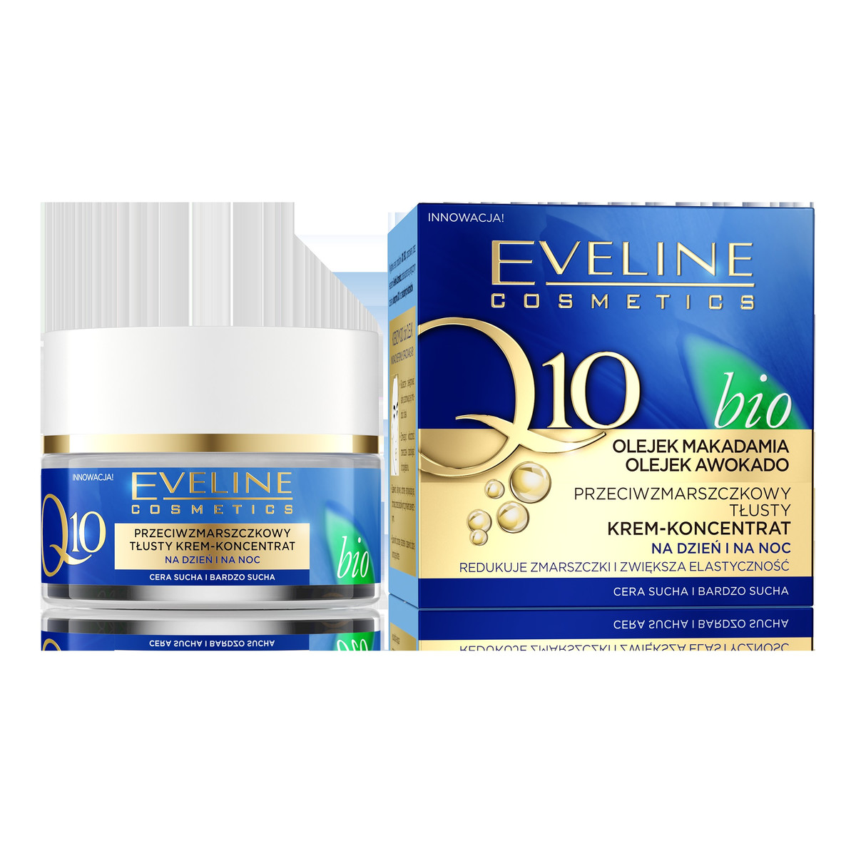 Eveline Bio Q10 Przeciwzmarszczkowy tłusty krem-koncentrat na dzień i noc 50ml