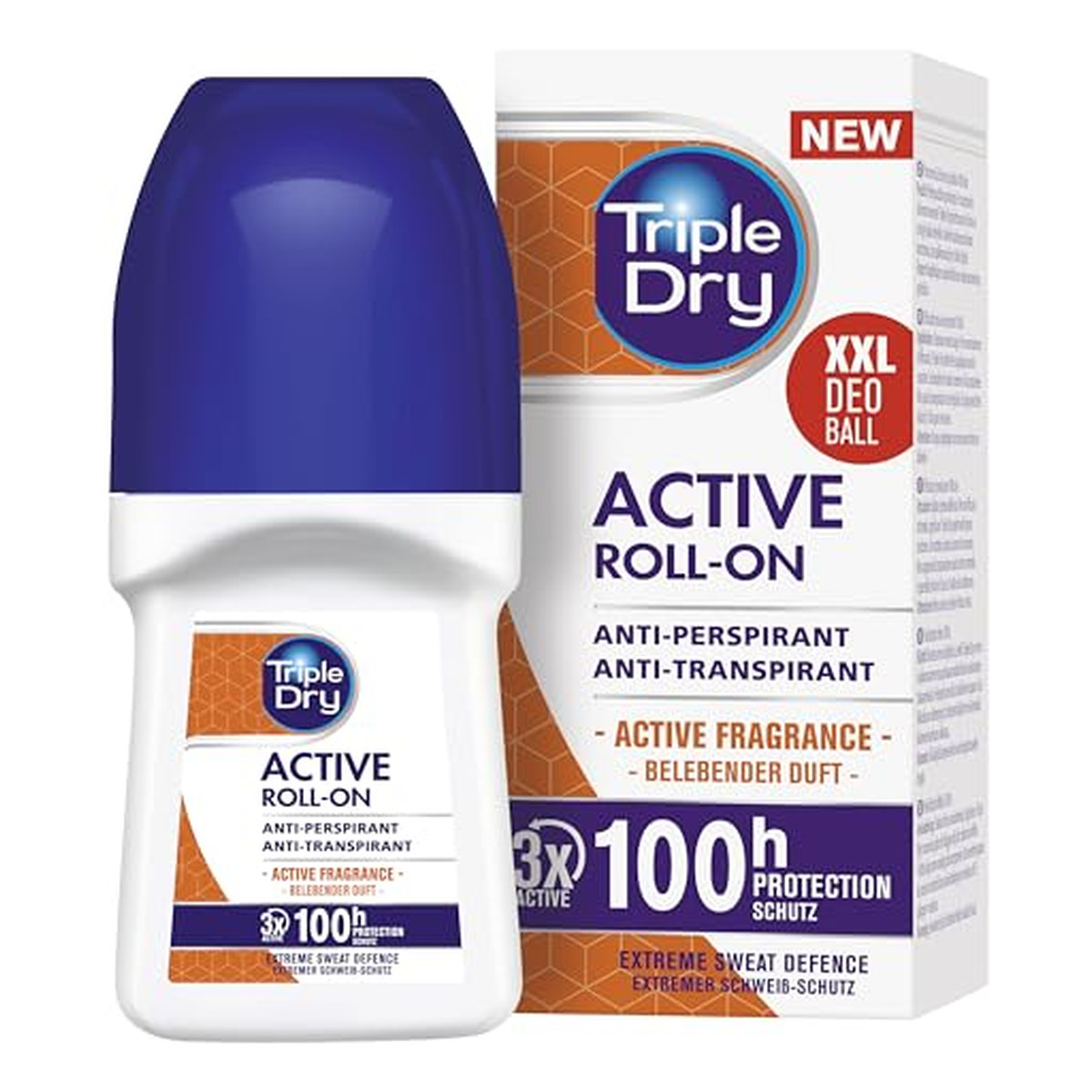 Triple Dry Active Antyperspirant roll-on 100h 50ml