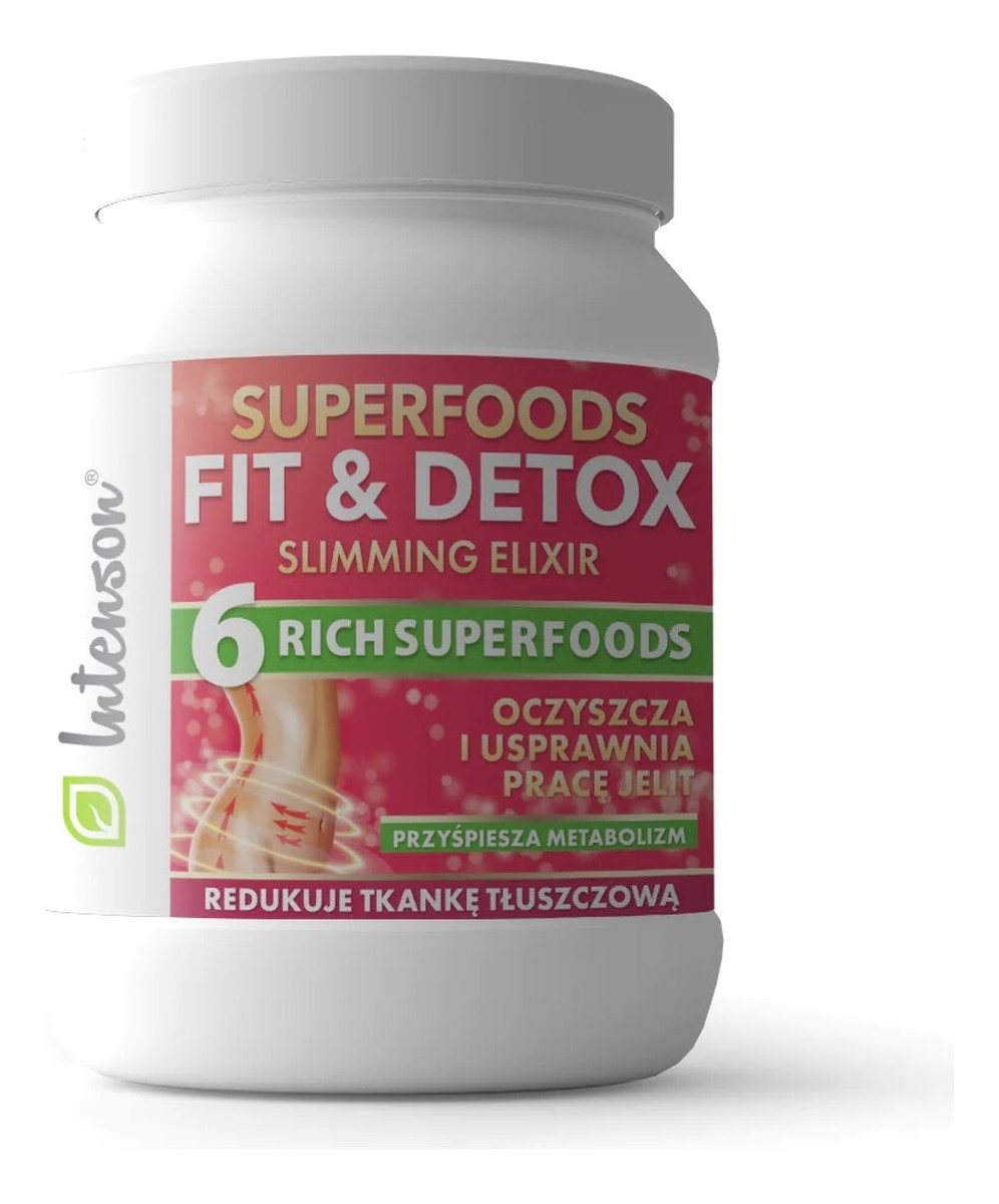 Fit & detox slimming elixir suplement diety wspomagający prawidłowe funkcjonowanie układu trawiennego