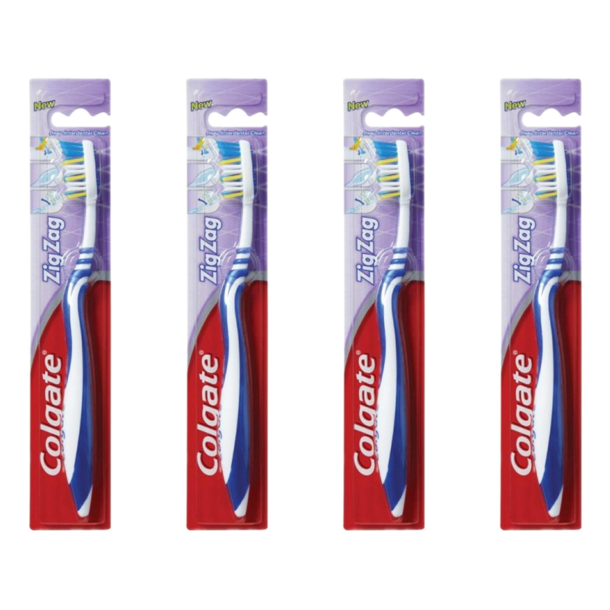 Colgate Zig Zag Szczoteczka do zębów Medium 4szt.