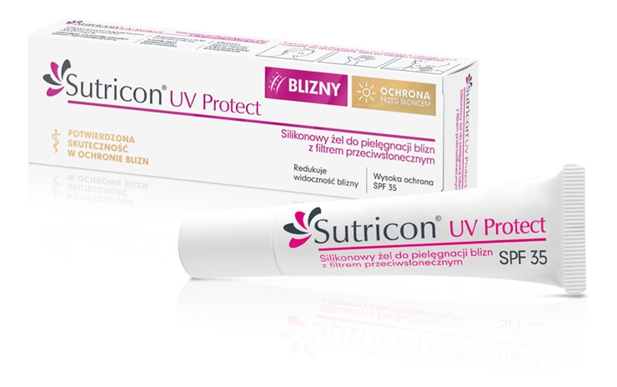 Żel do pielęgnacji blizn z filtrem przeciwsłonecznym