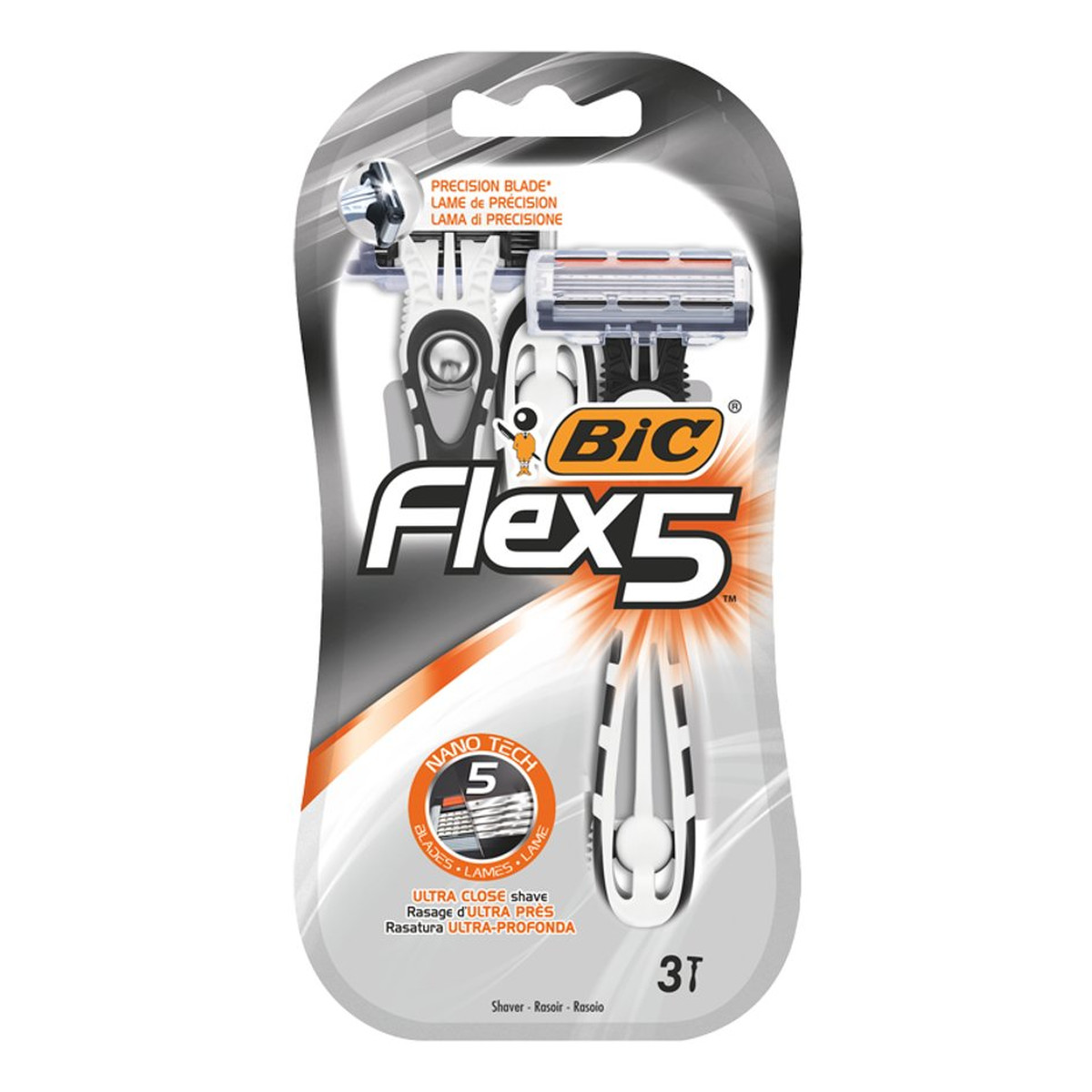 Bic Flex 5 Maszynka do golenia dla mężczyzn 1op.-3szt