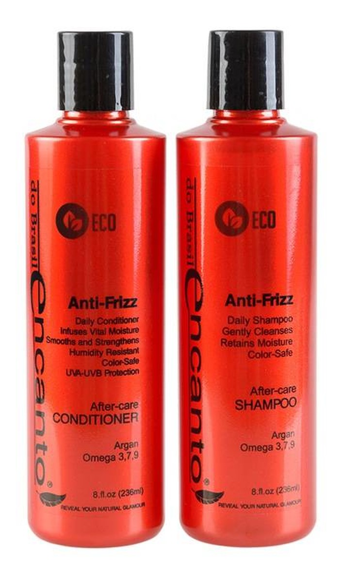 Brasil Anti-Frizz After-Care Zestaw Szampon i Odżywka po keratynowym prostowaniu włosów 2x 236ml