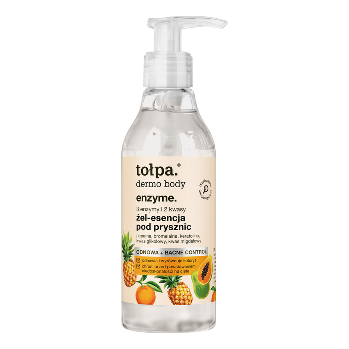 Tołpa Dermo Body Enzyme Enzymatyczny żel-esencja do ciała pod prysznic 195ml