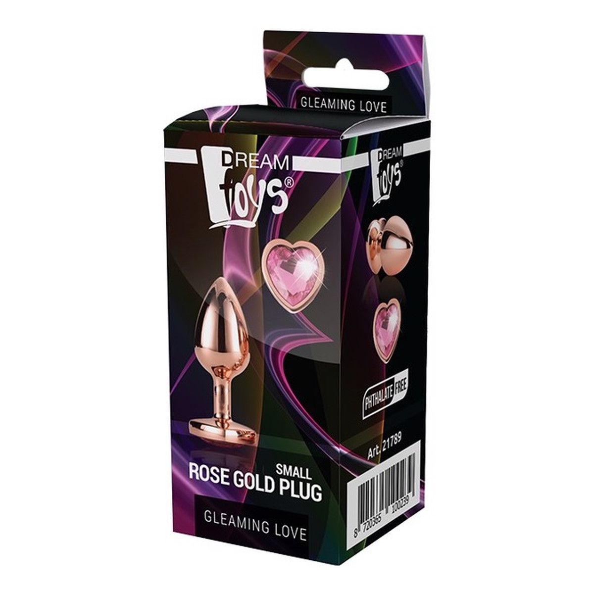 Dream Toys Gleaming love rose gold plug korek analny small