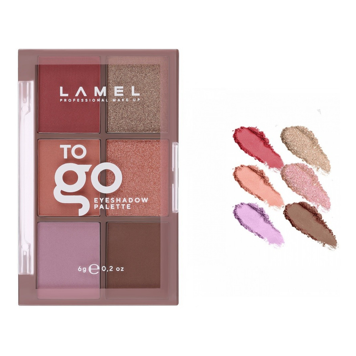 Lamel OhMy Paletka cieni do powiek To Go Eyeshadow 6g