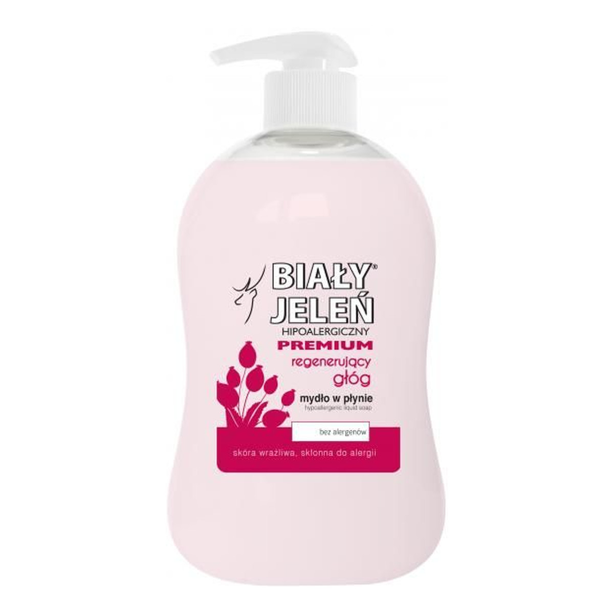 Biały Jeleń Premium Hipoalergiczne Mydło w Płynie z Ekstraktem z Głogu 300ml