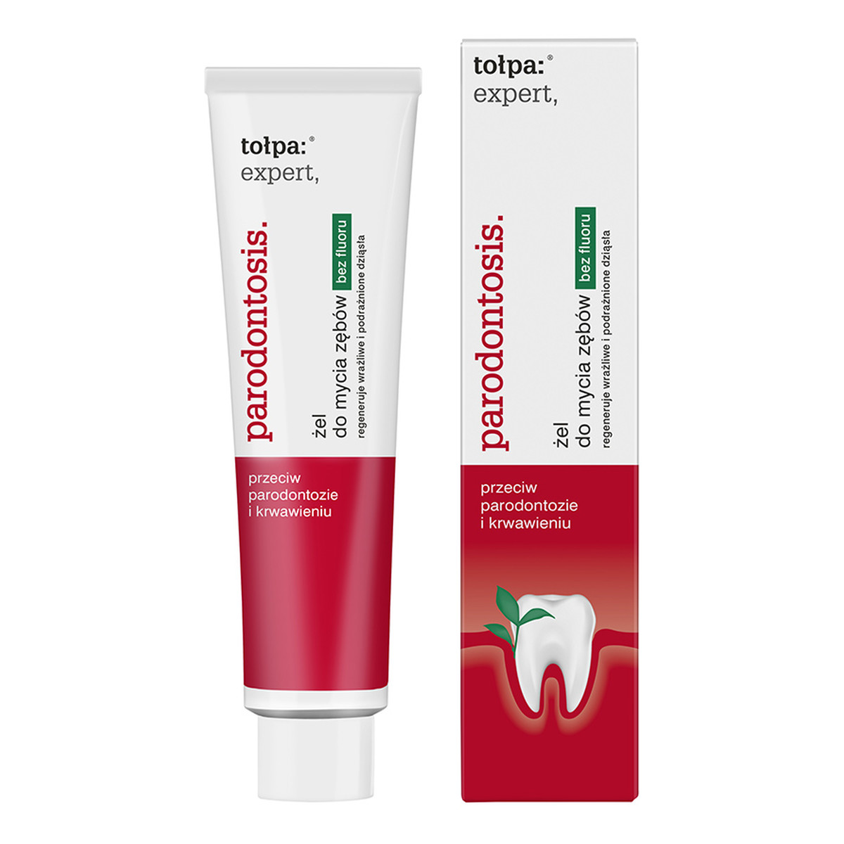Tołpa Expert Parodontosis żel do mycia zębów bez fluoru 75ml