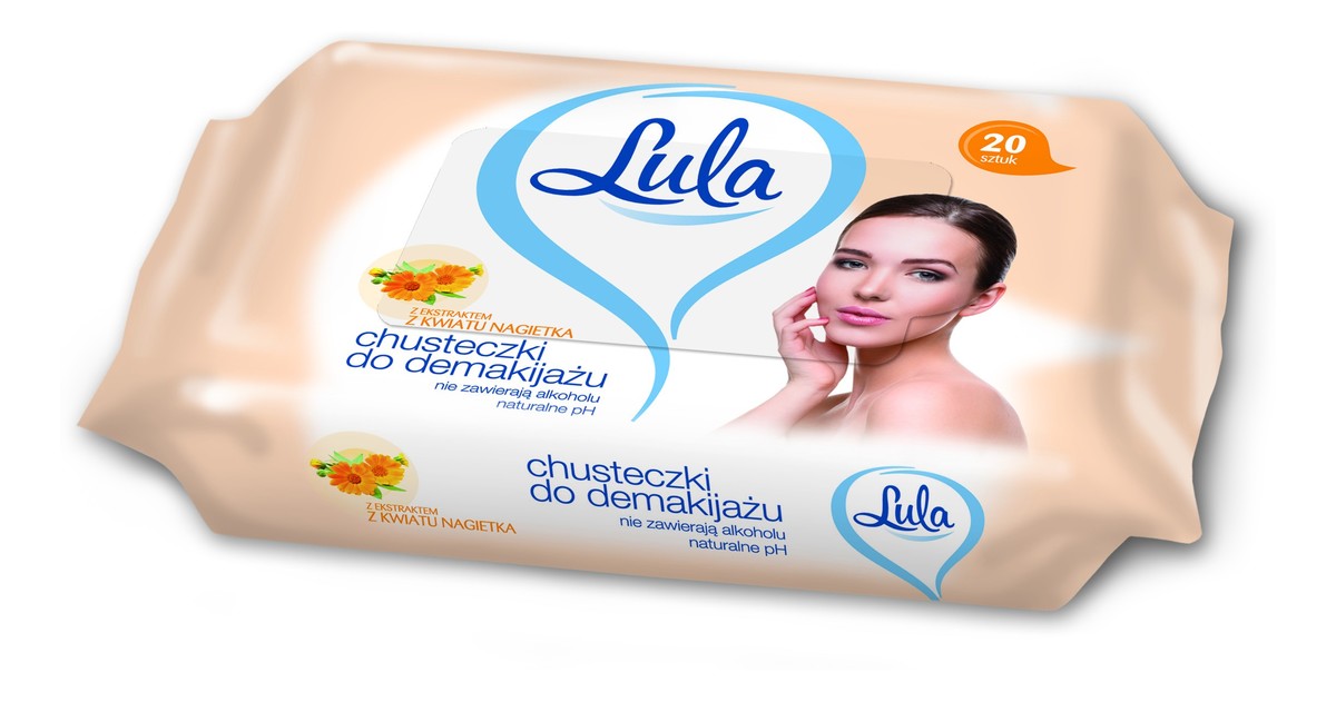 Chusteczki do demakijażu z ekstraktem kwiatu nagietka 20 szt.