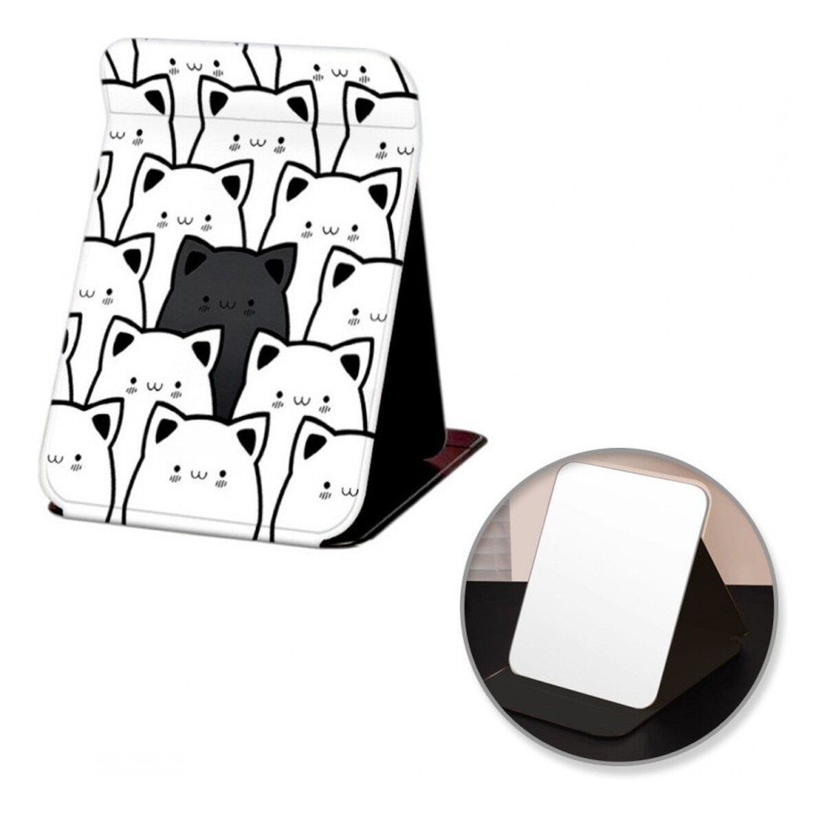 Lusterko Kosmetyczne Z Ekoskóry