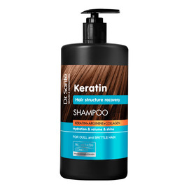 Keratin hair szampon odbudowujący do włosów łamliwych i matowych