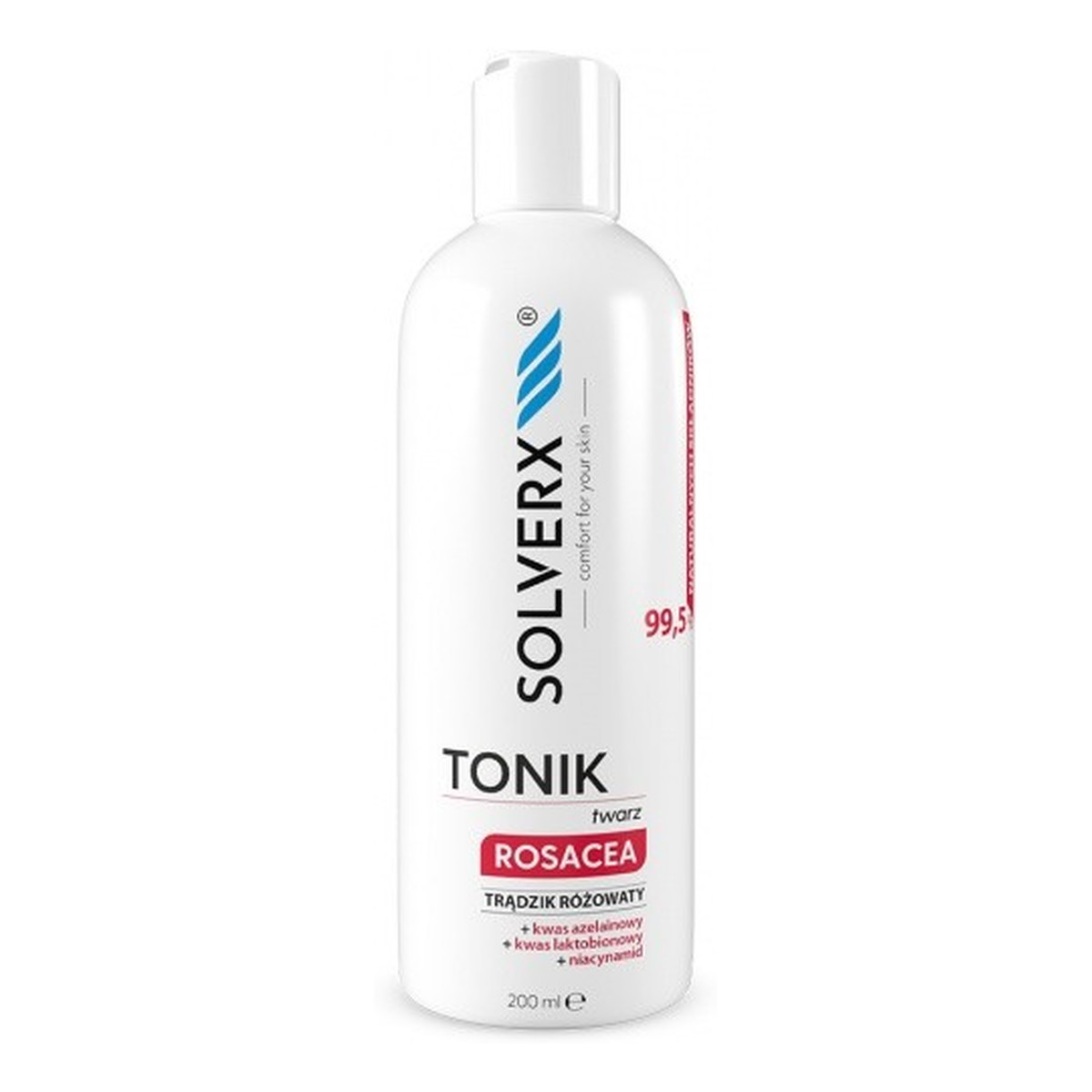 Solverx Rosacea Tonik do twarzy na trądzik różowaty 200ml