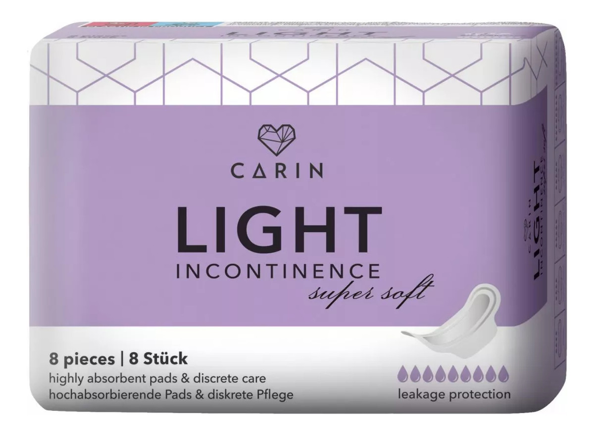 Light Incontinence wkładki na nietrzymanie moczu Super Soft 8 szt