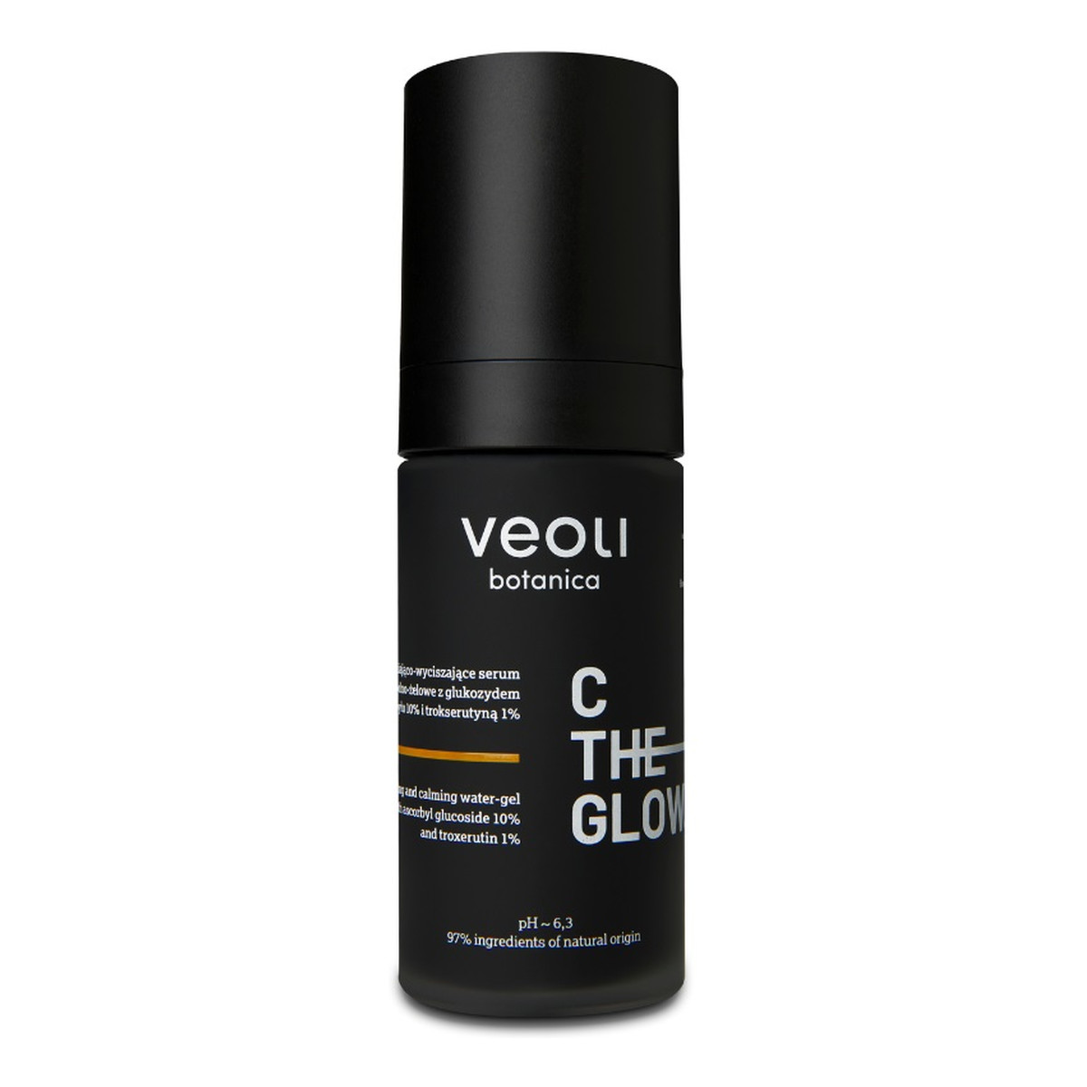 Veoli Botanica C the glow rozjaśniająco-wyciszające serum wodno-żelowe z glukozydem askorbylu 10% i trokserutyną 1% 30ml