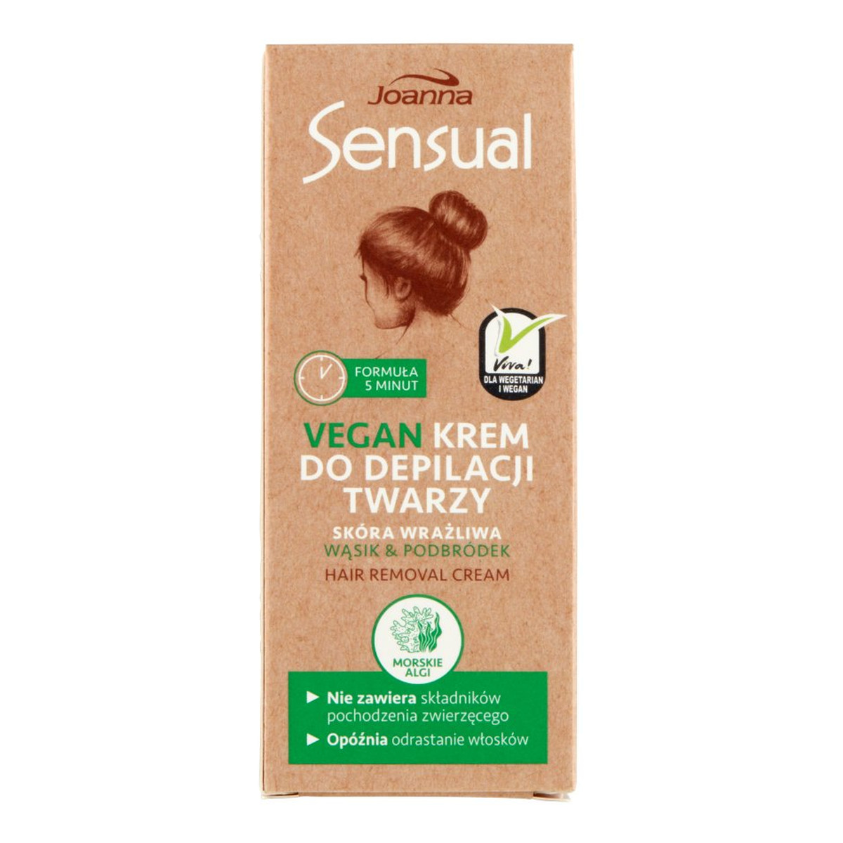 Joanna Sensual krem do depilacji twarzy Vegan 20g