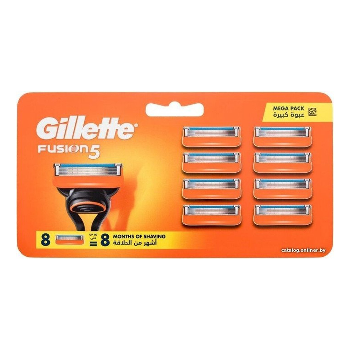 Gillette Fusion5 Wymienne Ostrza Wkłady do Maszynki 8 Sztuk