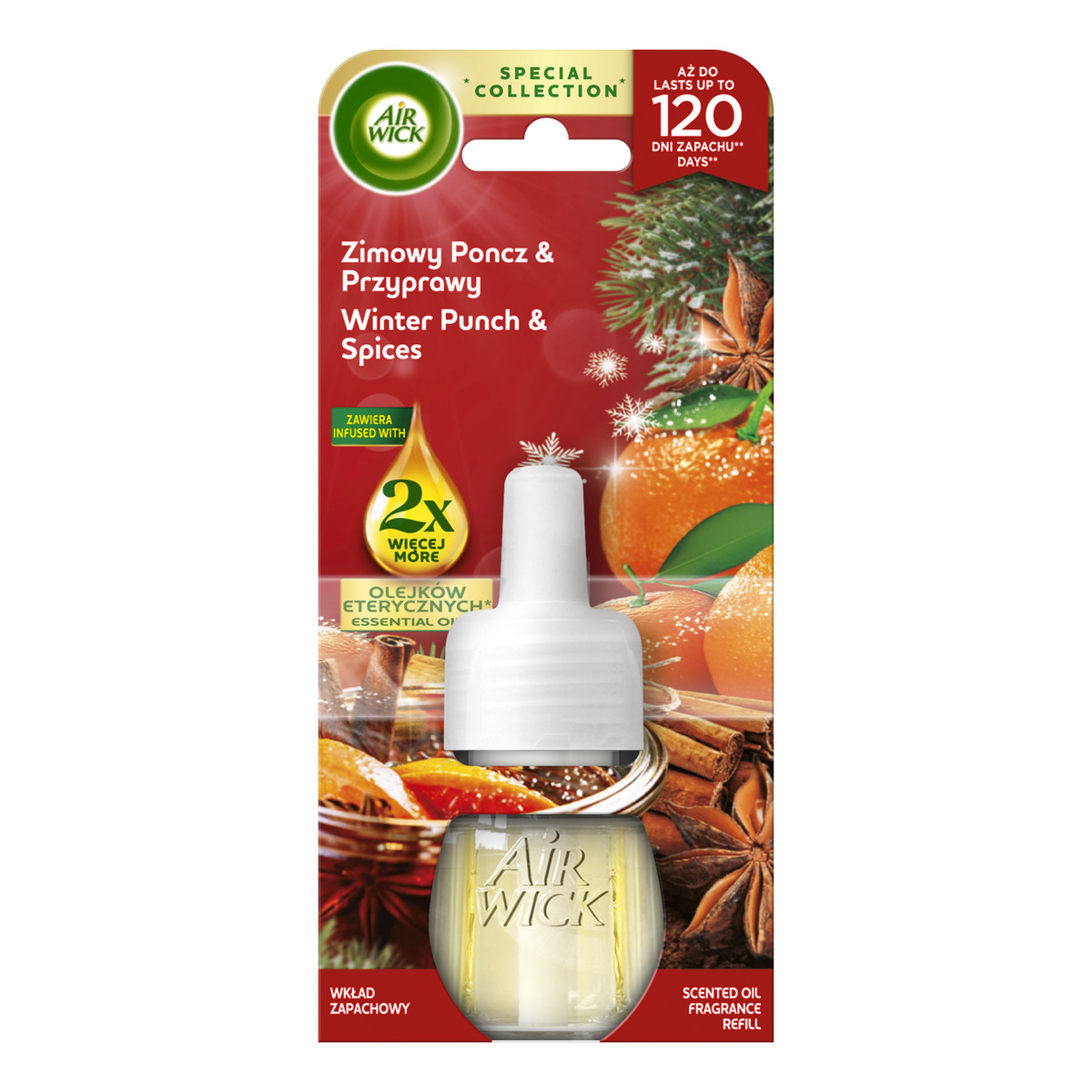 Air Wick Zimowy Poncz & Przyprawy Elektryczny odświeżacz wkład 19ml