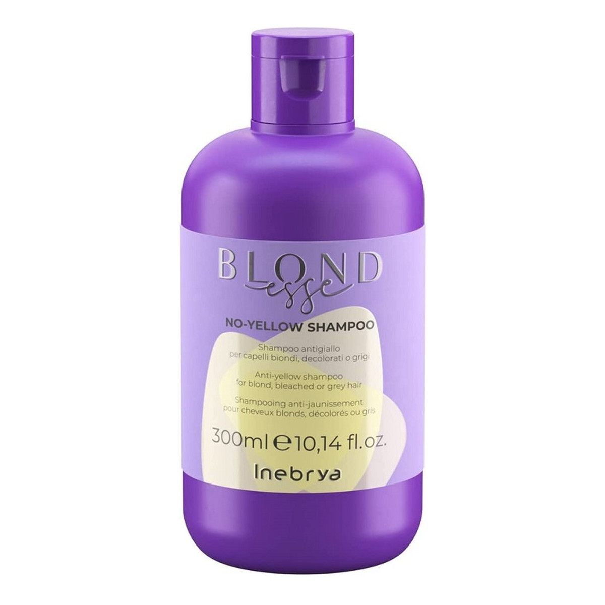 Inebrya Blondesse no-yellow shampoo szampon do włosów blond rozjaśnianych i siwych 300ml