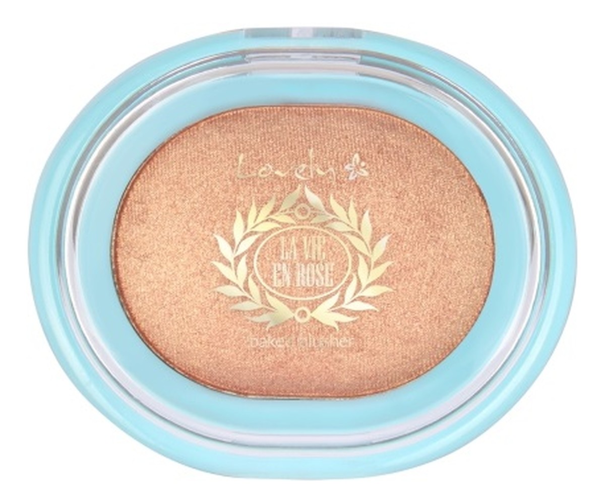 La vie en rose baked blusher wypiekany róż do twarzy 01