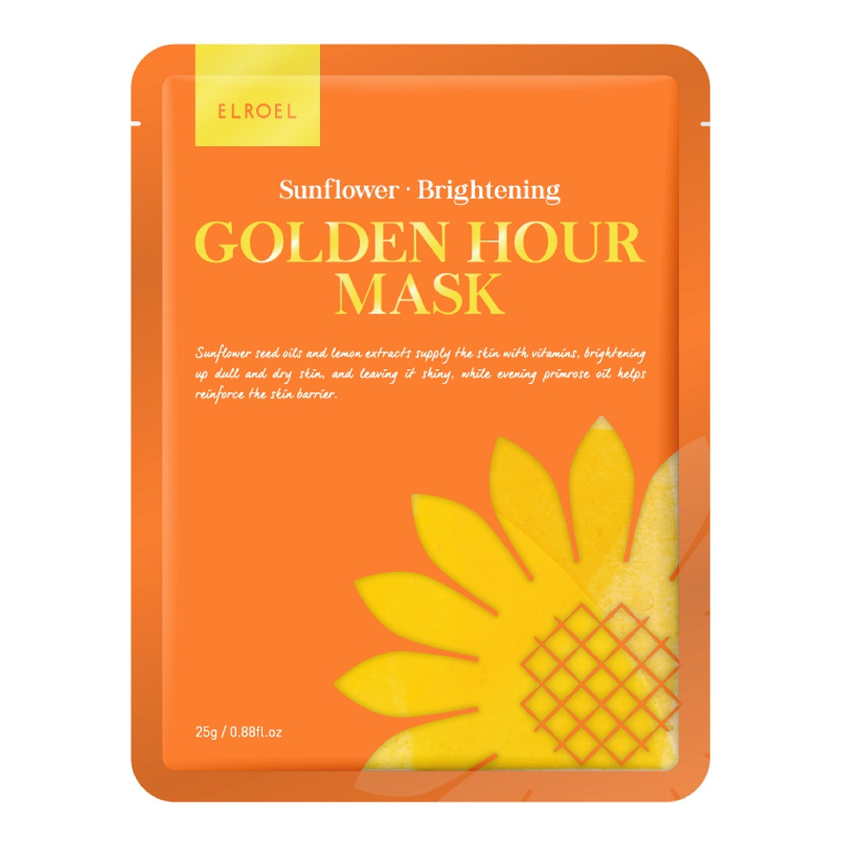 Elroel Golden hour mask rozjaśniająca maska do twarzy sunflower 25g