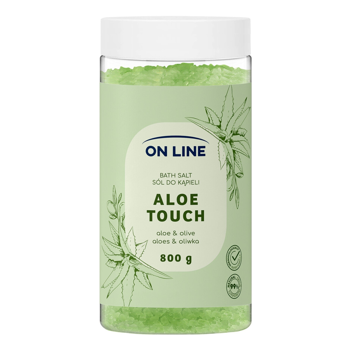 On Line Sól do kąpieli Aloe Touch 800g