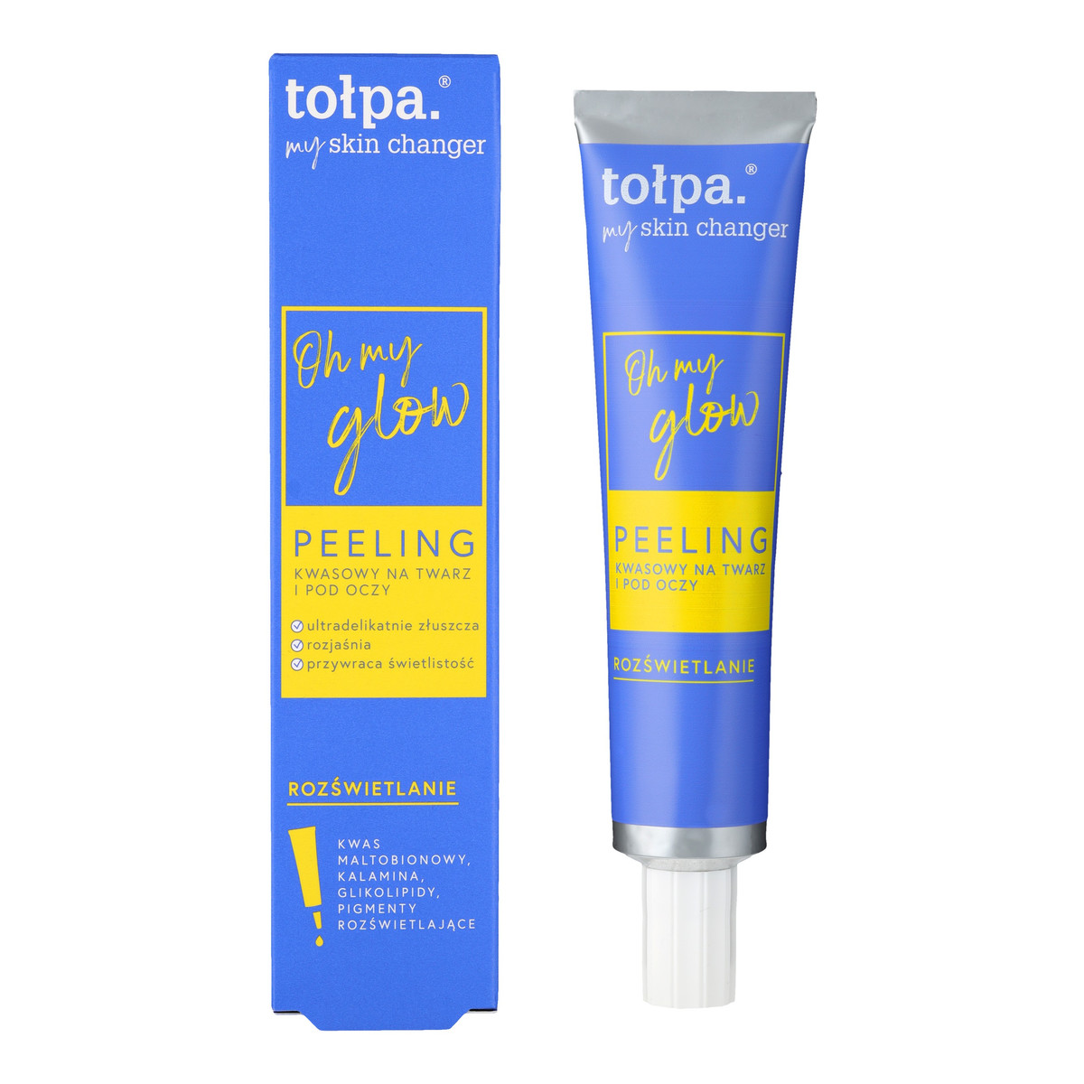 Tołpa My skin Changer My peeling kwasowy na twarz i pod oczy oh glow-rozświetlanie 40ml