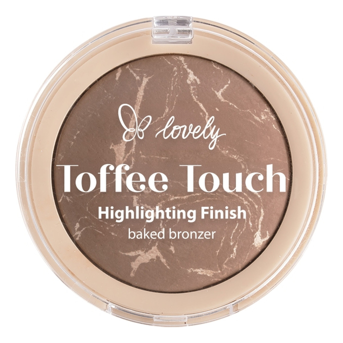 Lovely Toffee Touch Highlighting Finish Baked Powder wypiekany bronzer do twarzy i ciała 9g