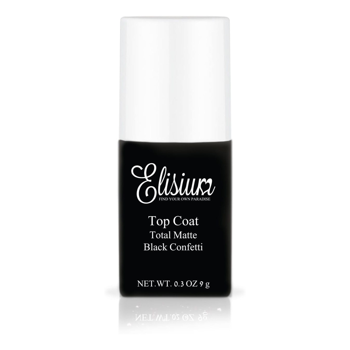 Elisium Top Coat Total Matte Black Confetti 9g