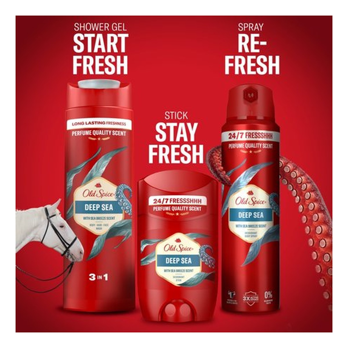 Old Spice Deep Sea 24/7 Dezodorant męski w sprayu 150ml