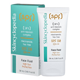 fluid z ochroną przeciwsłoneczną przeciw przebarwieniom spf50