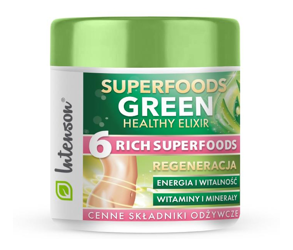 Superfoods green healthy elixir koktajl pobudzający suplement diety